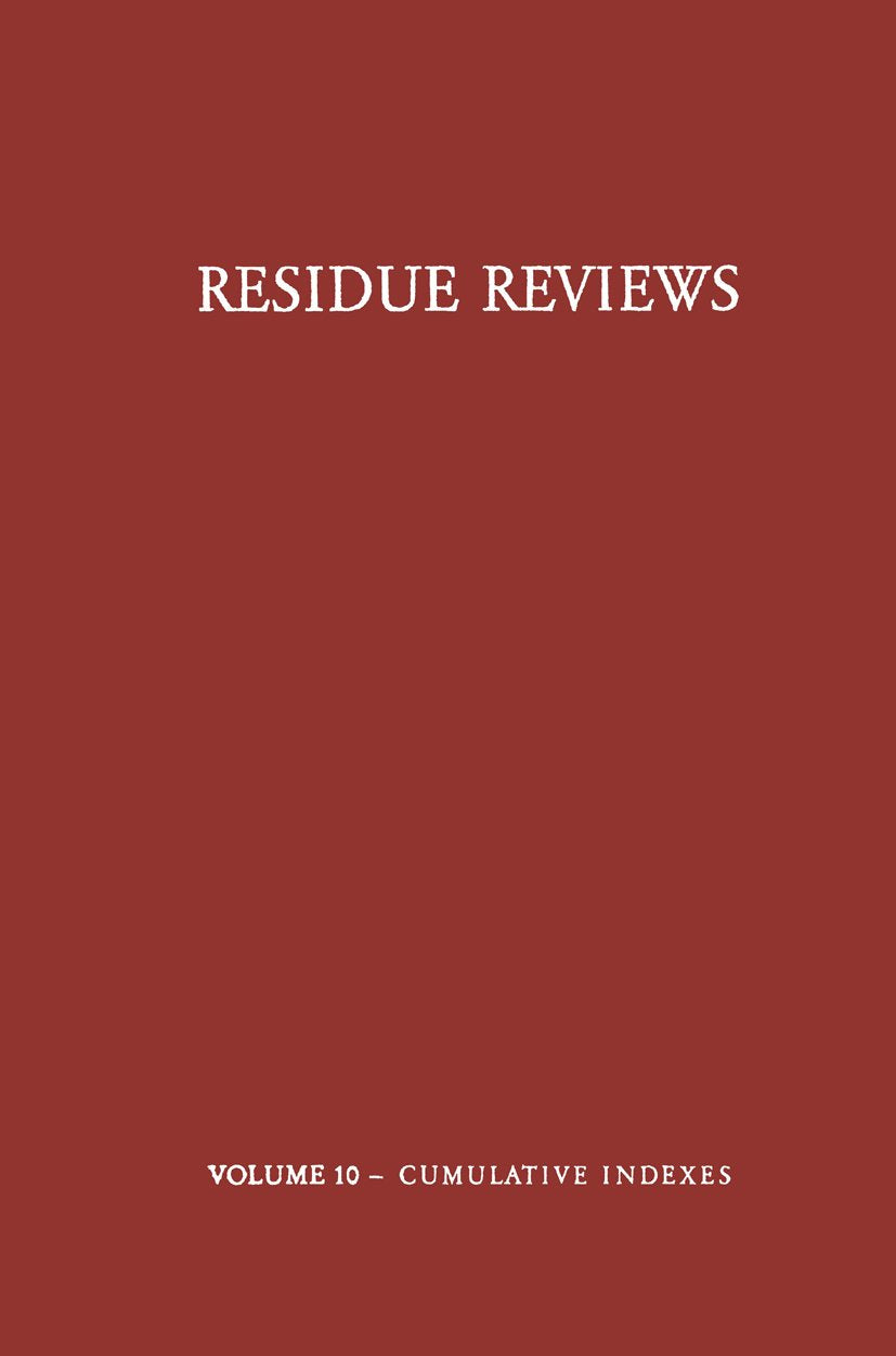 Reviews of Environmental Contamination and Toxicology