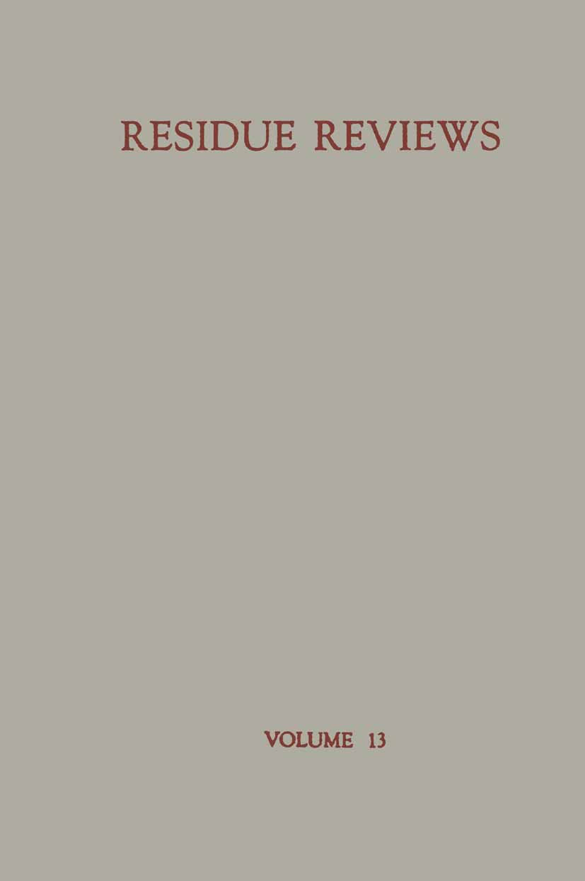 Reviews of Environmental Contamination and Toxicology