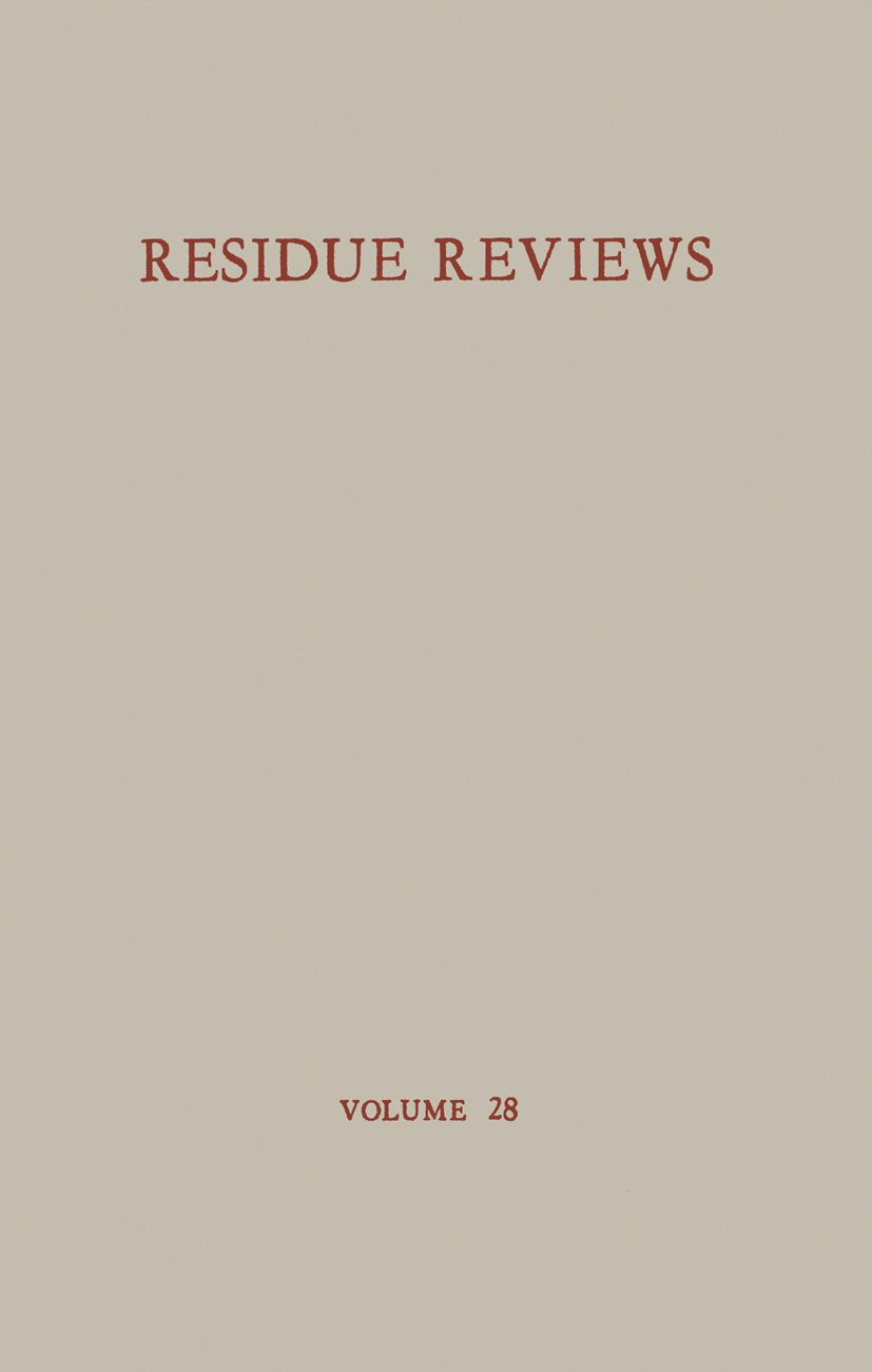 Reviews of Environmental Contamination and Toxicology