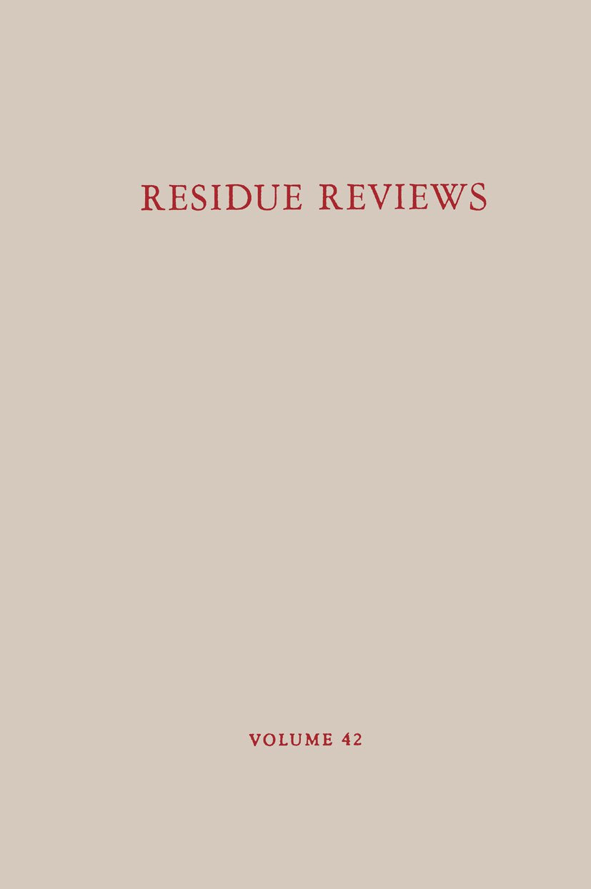 Reviews of Environmental Contamination and Toxicology