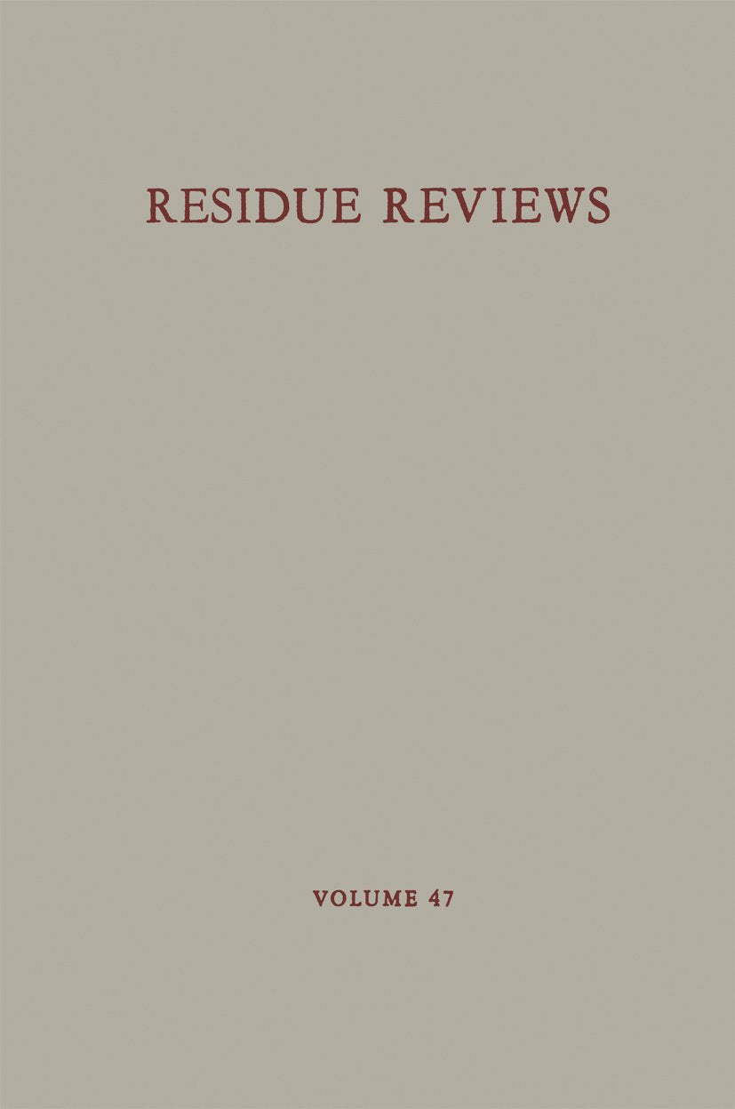 Reviews of Environmental Contamination and Toxicology
