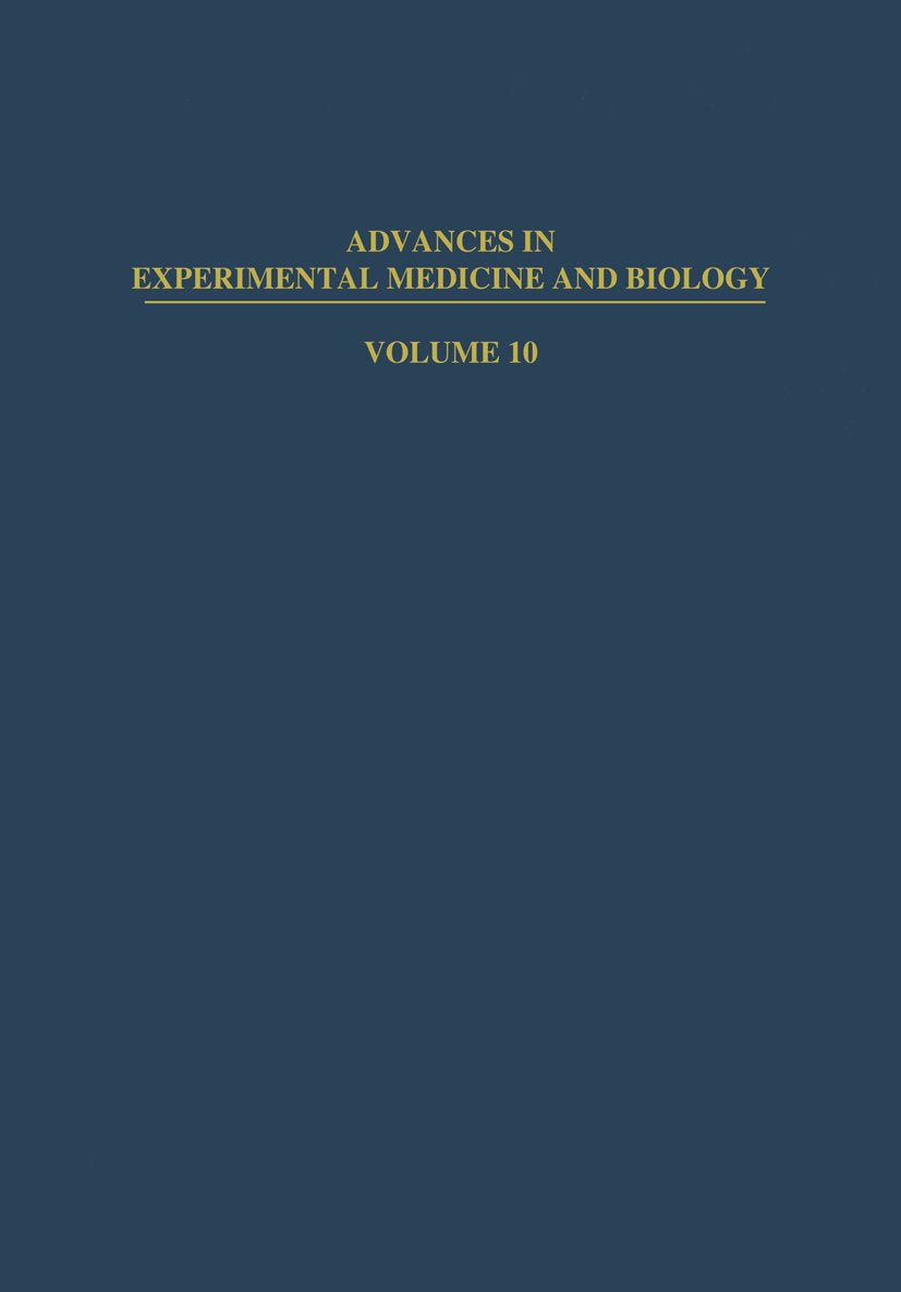 Advances in Experimental Medicine and Biology