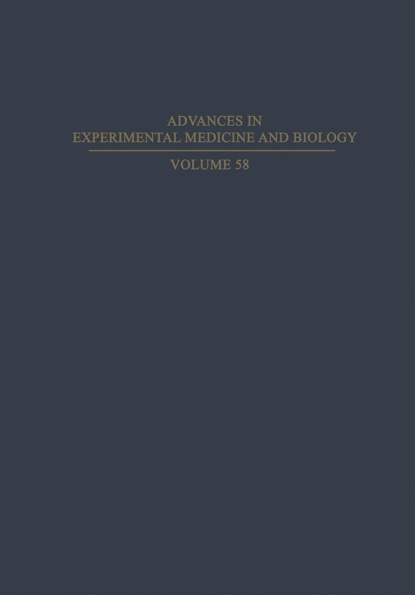 Advances in Experimental Medicine and Biology