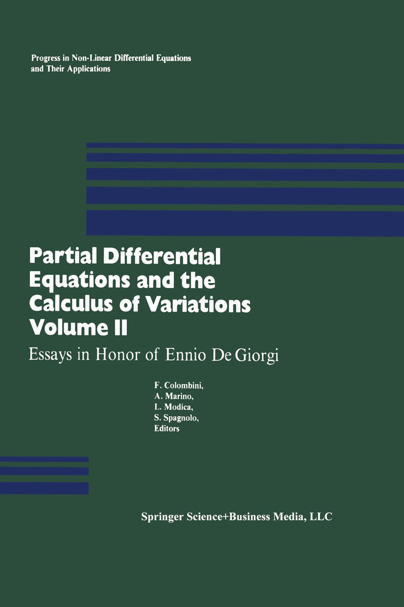 Progress in Nonlinear Differential Equations and Their Applications