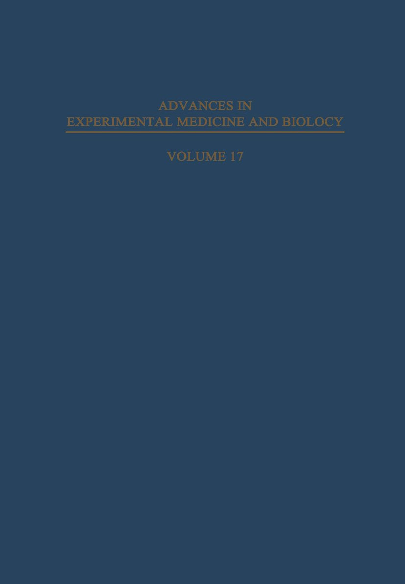 Advances in Experimental Medicine and Biology