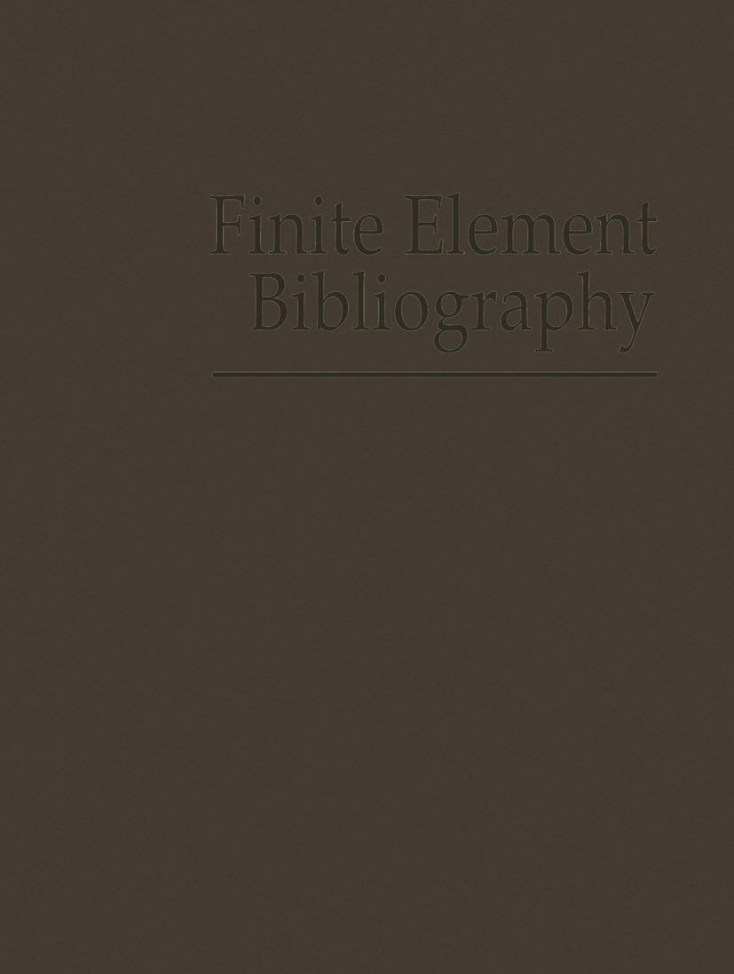 Finite Element Bibliography