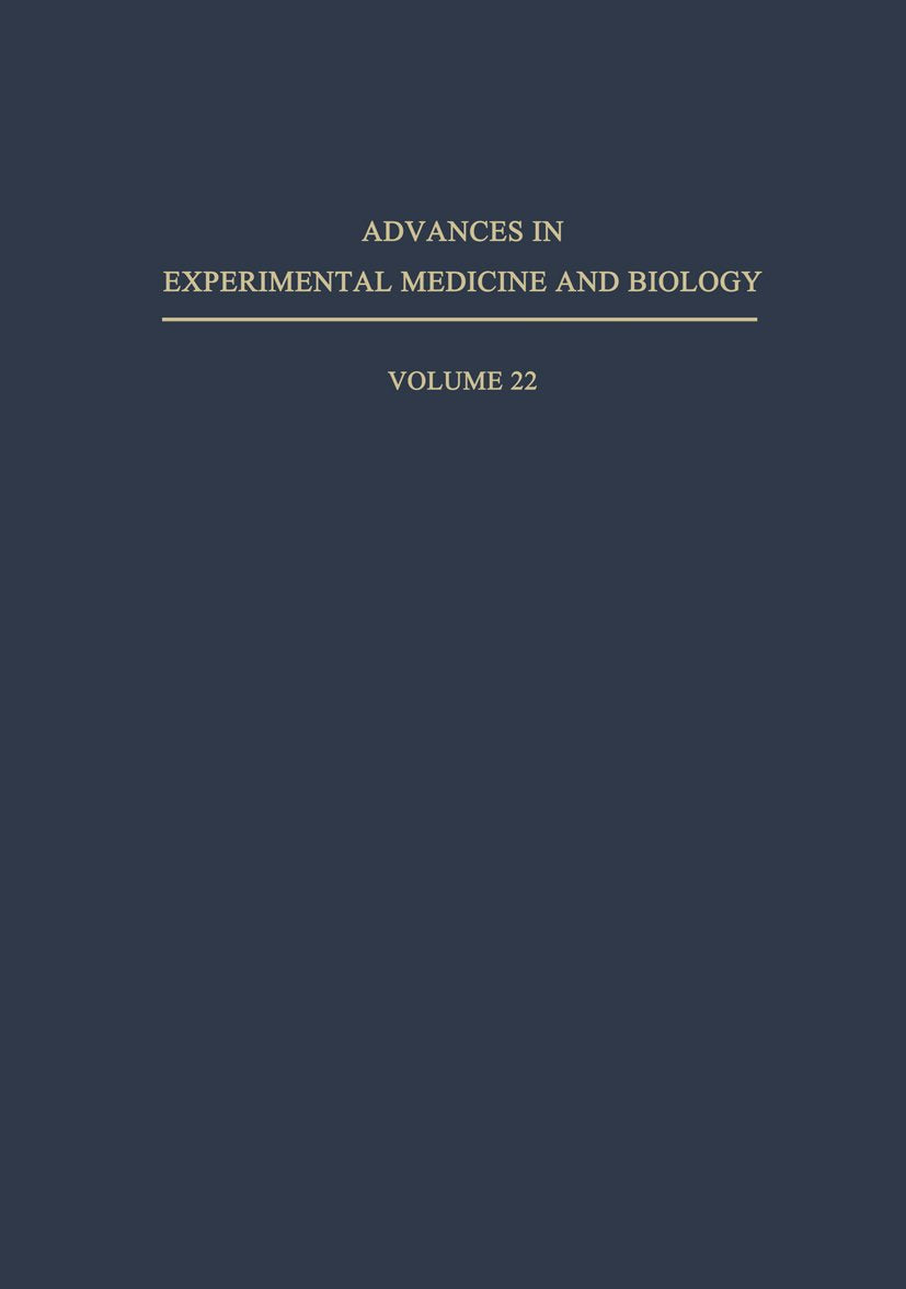 Advances in Experimental Medicine and Biology