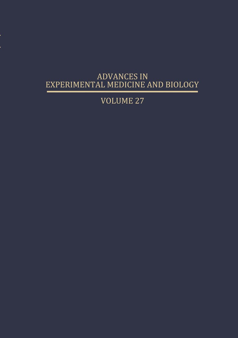 Advances in Experimental Medicine and Biology