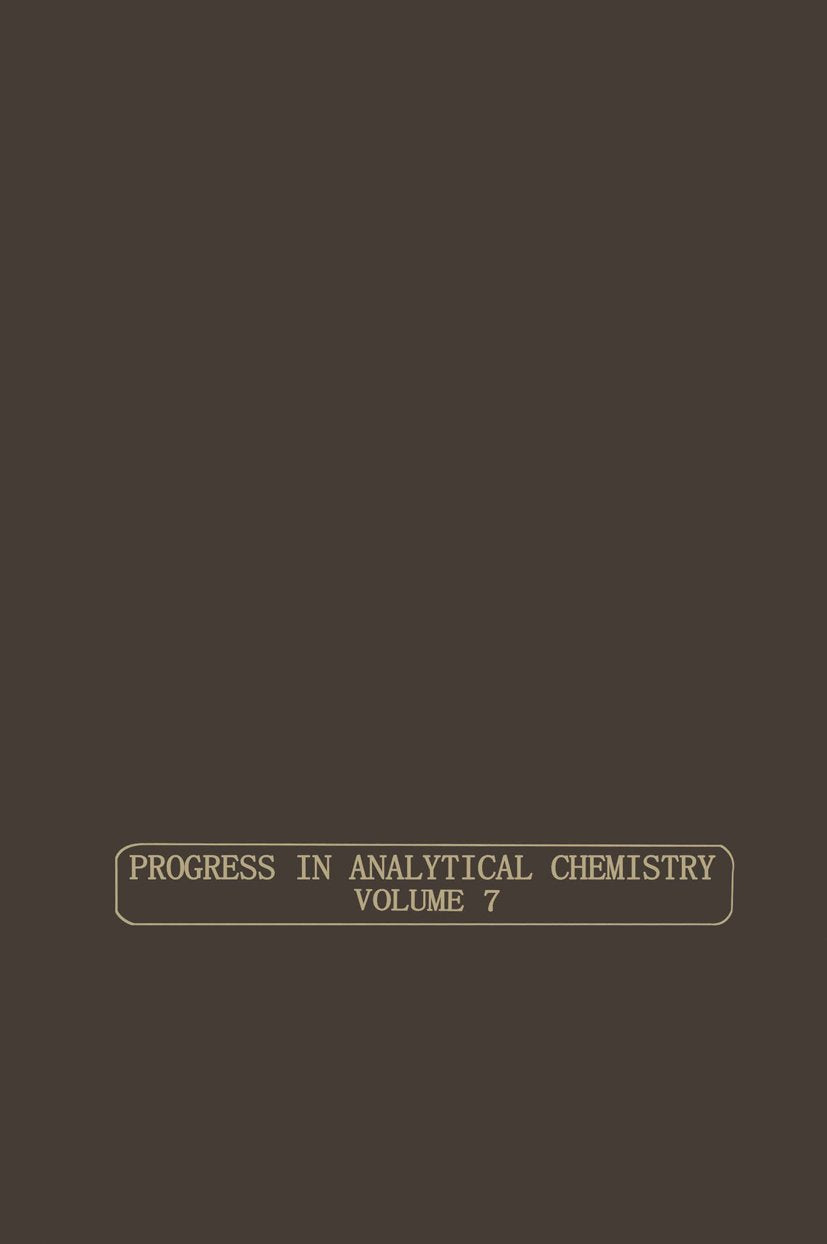 Progress in Analytical Chemistry
