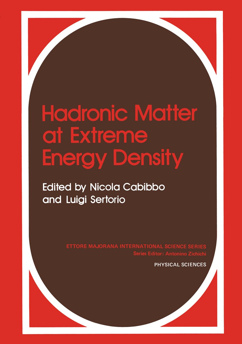 Hadronic Matter at Extreme Energy Density