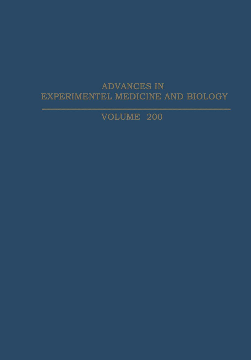 Advances in Experimental Medicine and Biology