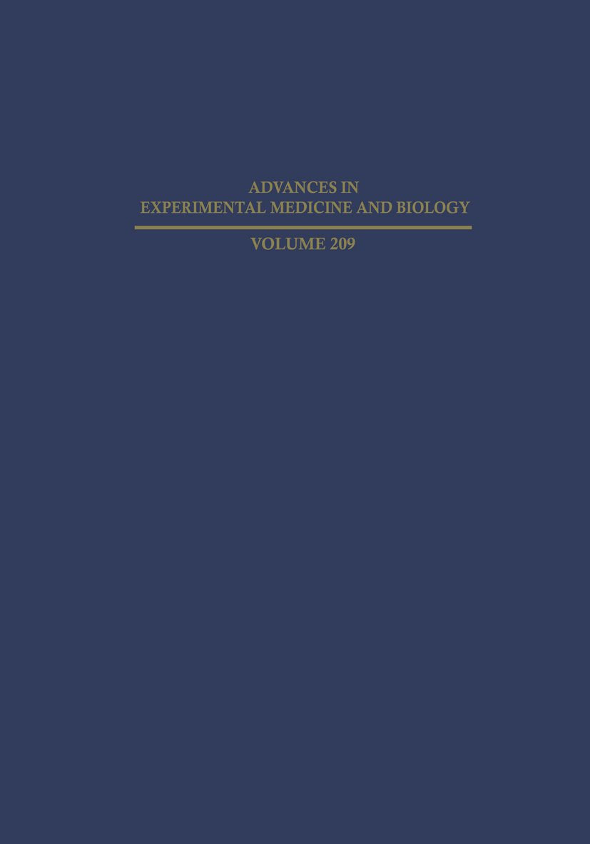 Advances in Experimental Medicine and Biology