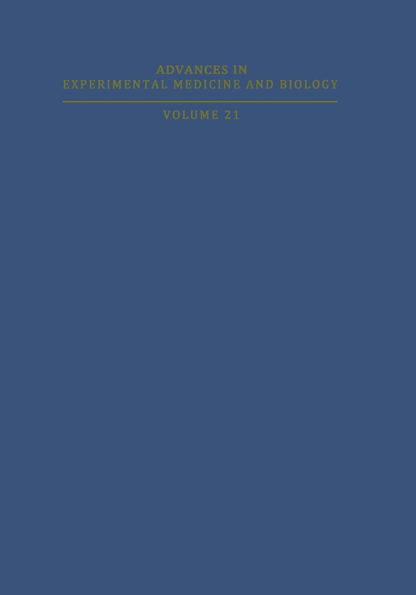 Advances in Experimental Medicine and Biology