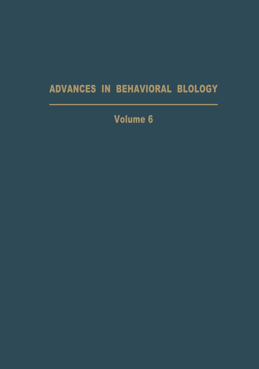 Advances in Behavioral Biology