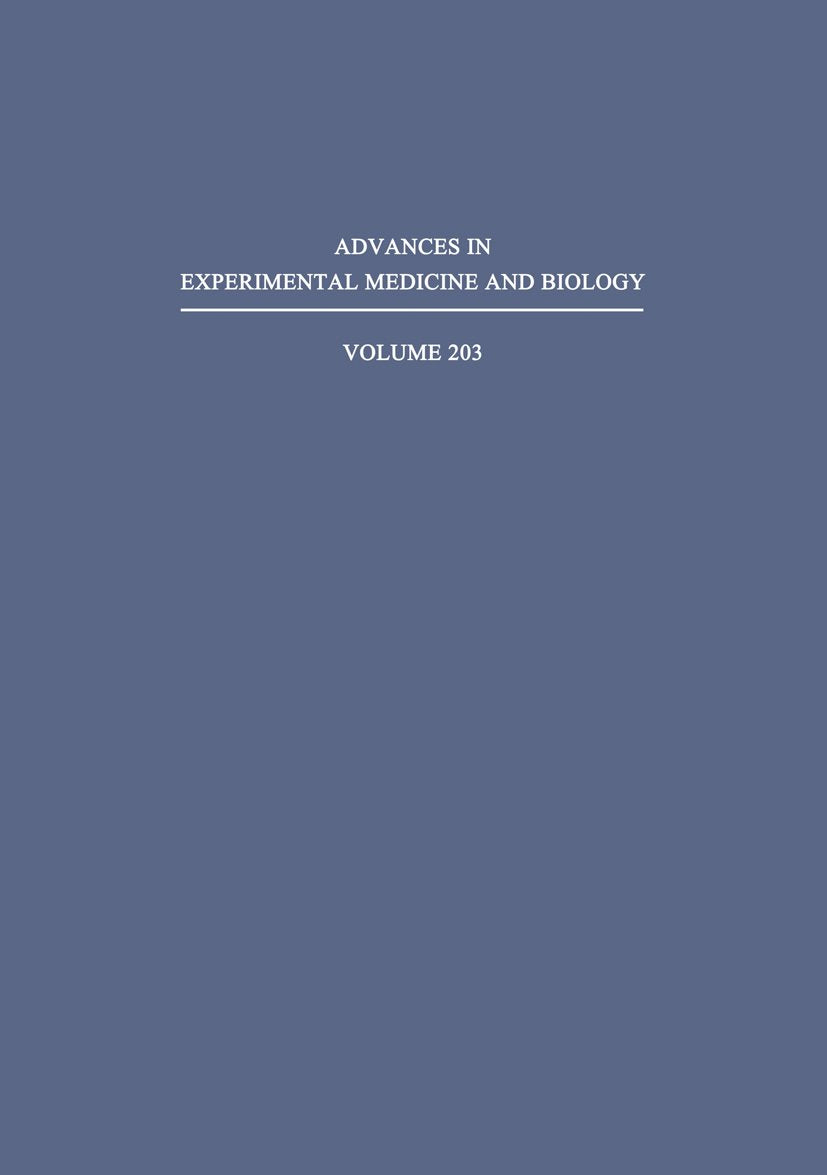 Advances in Experimental Medicine and Biology