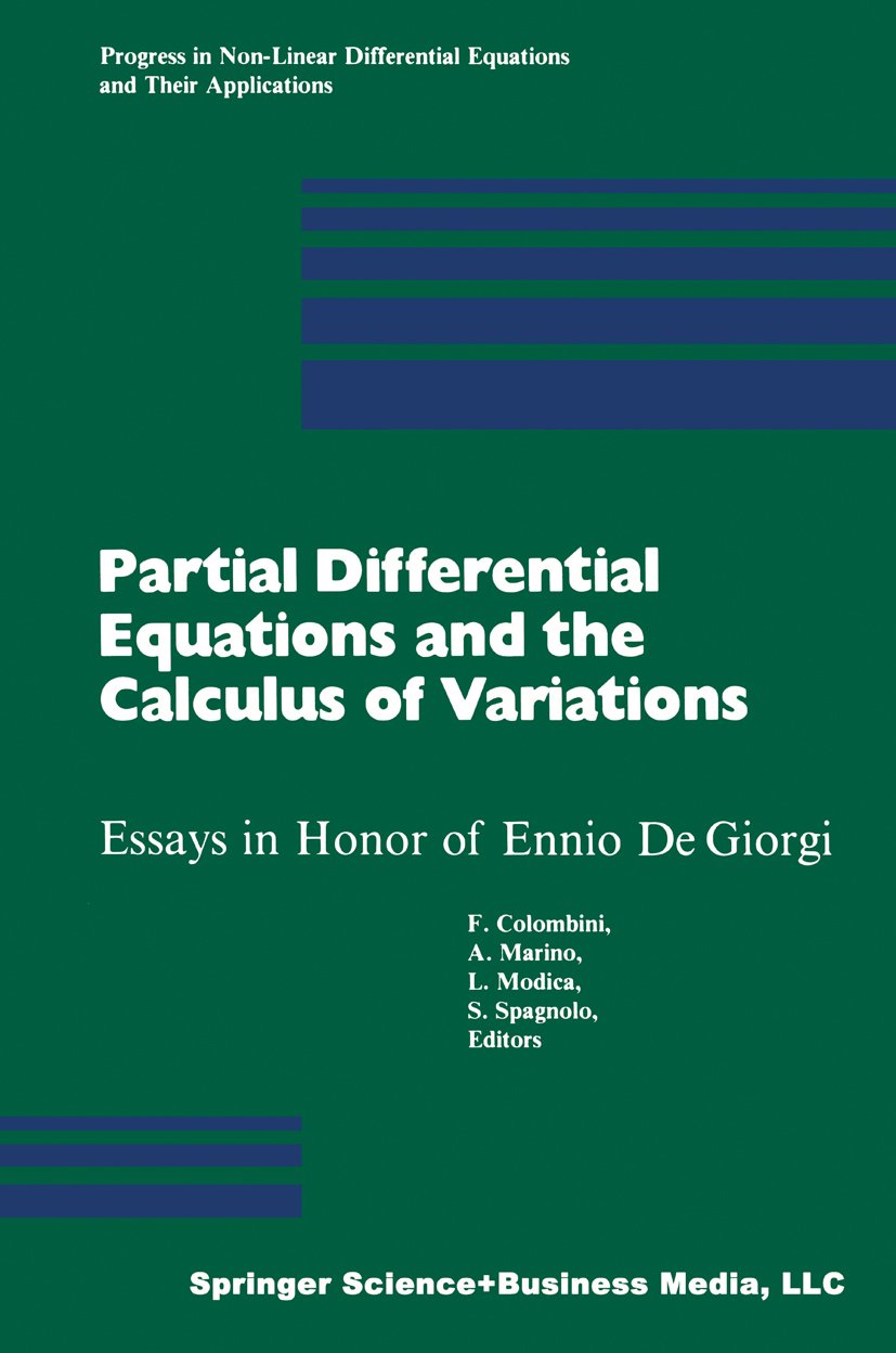 Progress in Nonlinear Differential Equations and Their Applications