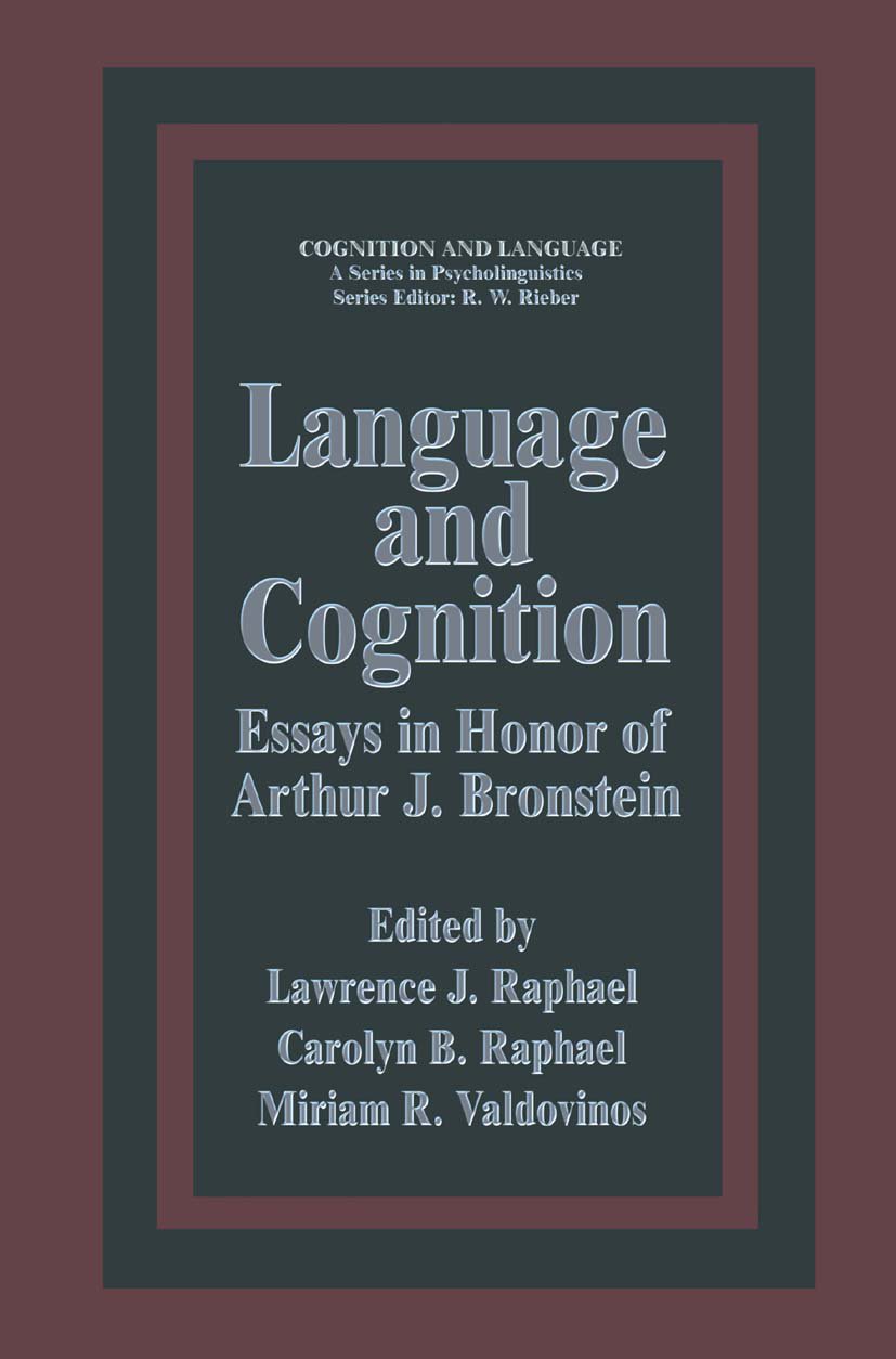 Cognition and Language: A Series in Psycholinguistics