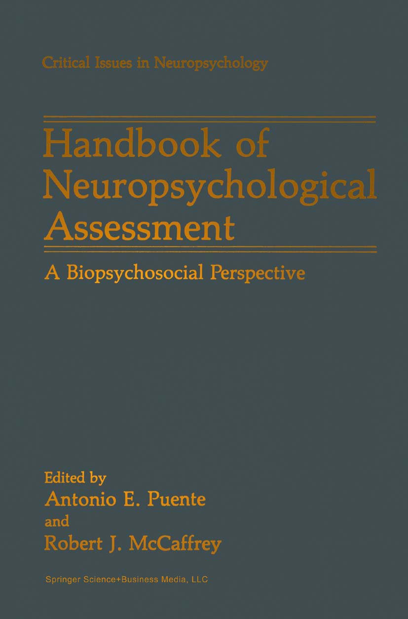Handbook of Neuropsychological Assessment