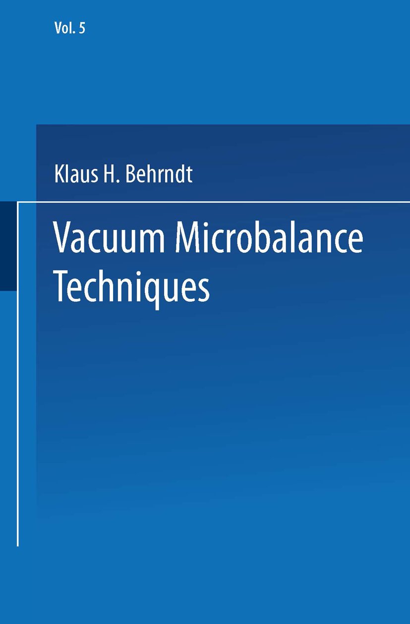 Vacuum Microbalance Techniques