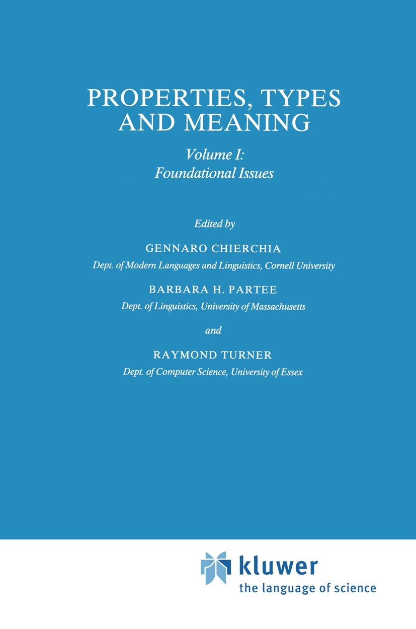 Studies in Linguistics and Philosophy