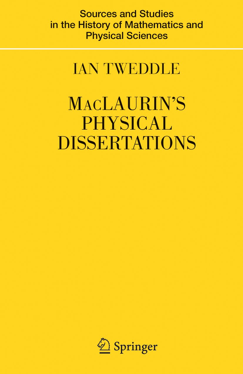 Sources and Studies in the History of Mathematics and Physical Sciences