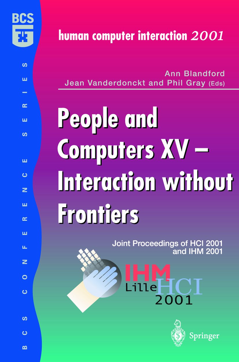 People and Computers XV — Interaction without Frontiers
