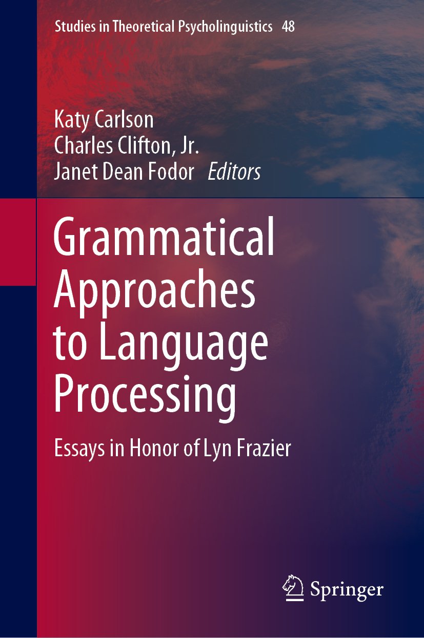 Studies in Theoretical Psycholinguistics