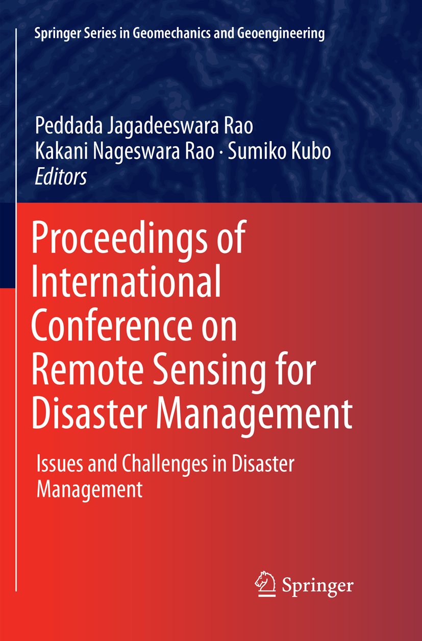 Proceedings of International Conference on Remote Sensing for Disaster Management