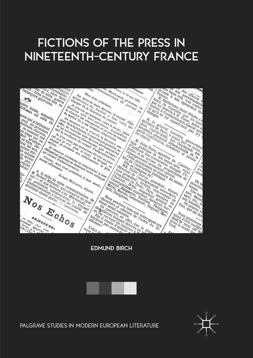 Palgrave Studies in Modern European Literature