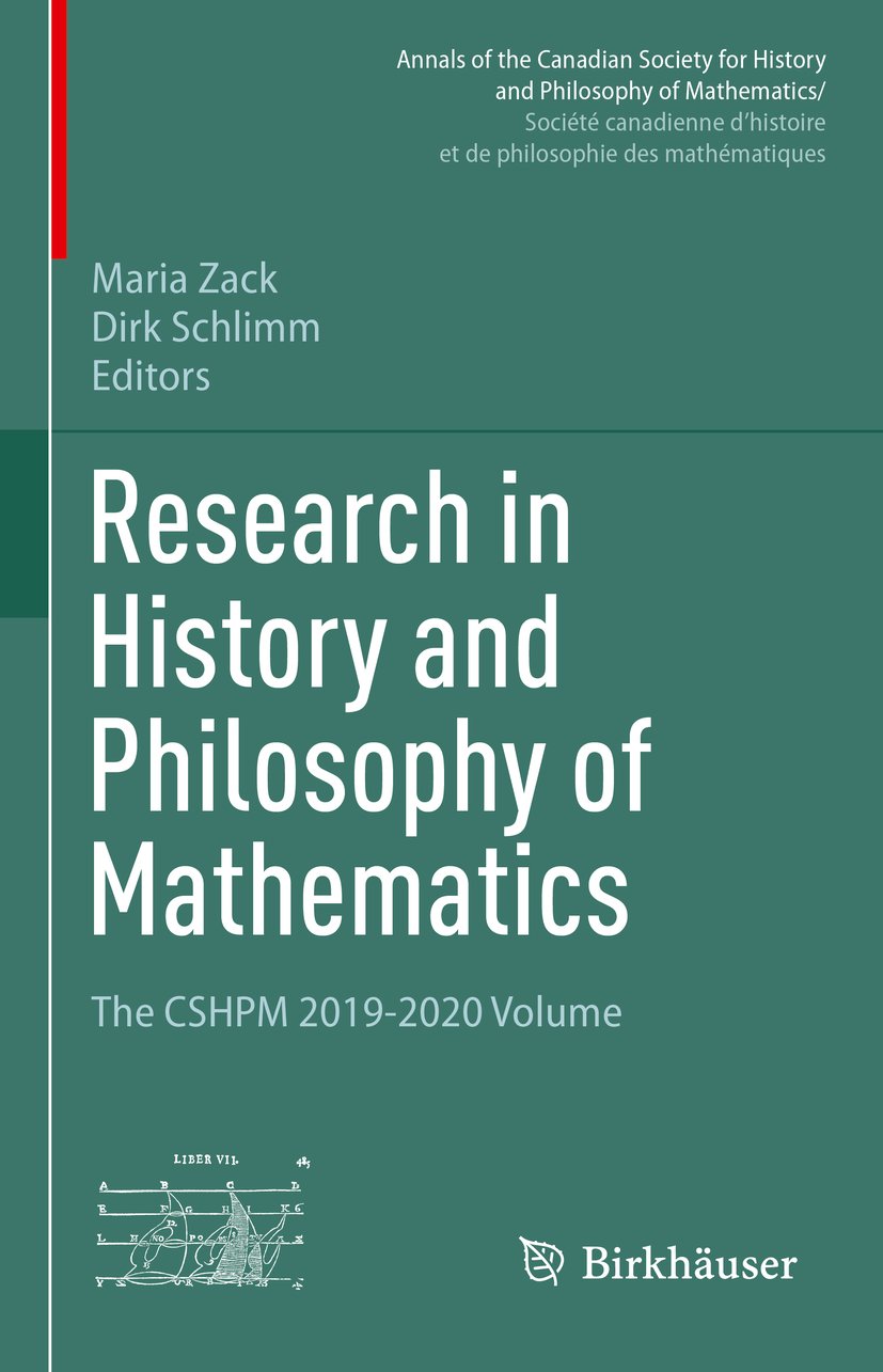 Annals of the Canadian Society for History and Philosophy of Mathematics/ Société canadienne d’histoire et de philosophie des mathématiques