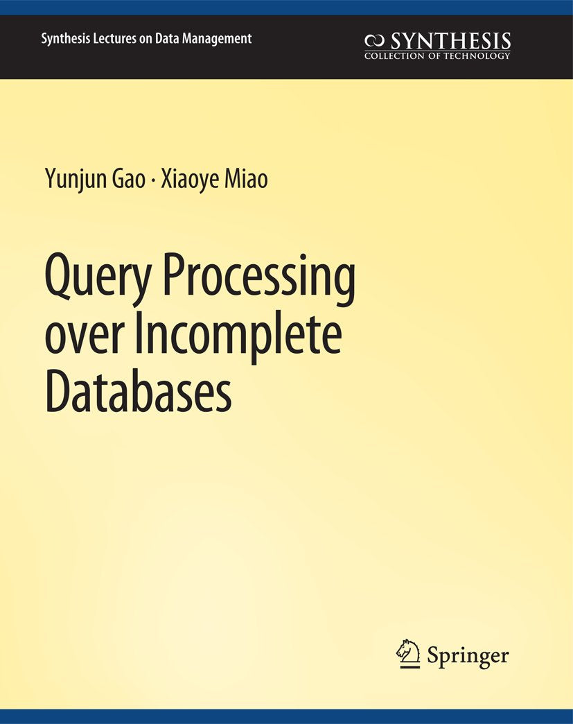 Synthesis Lectures on Data Management