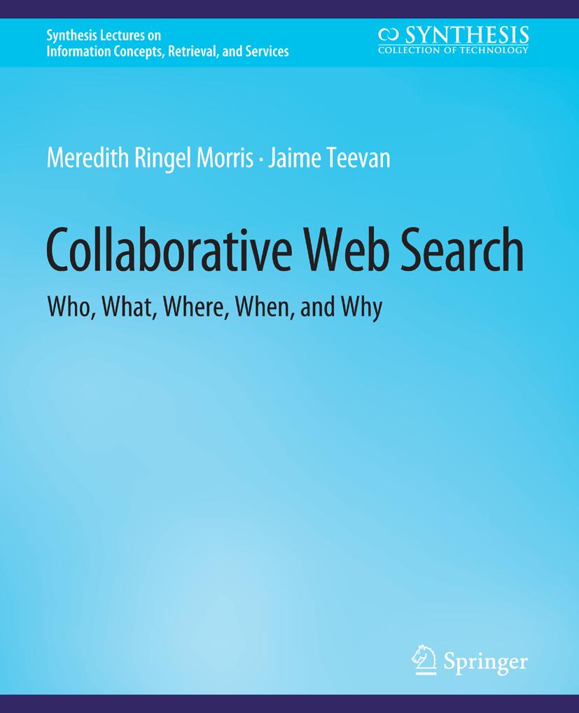 Synthesis Lectures on Information Concepts, Retrieval, and Services