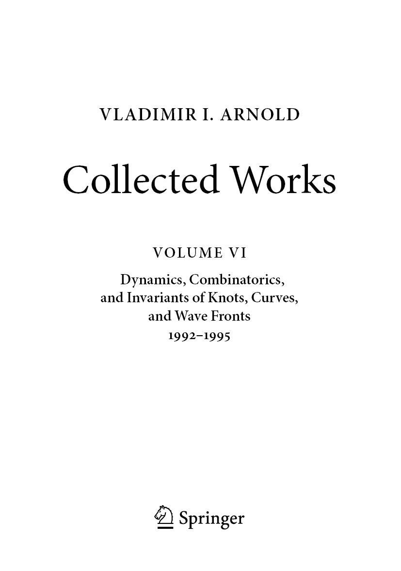 Vladimir I. Arnold - Collected Works