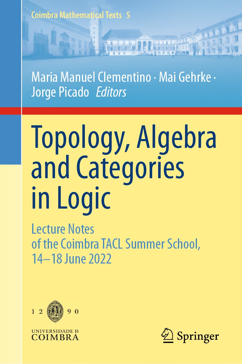 Topology, Algebra and Categories in Logic