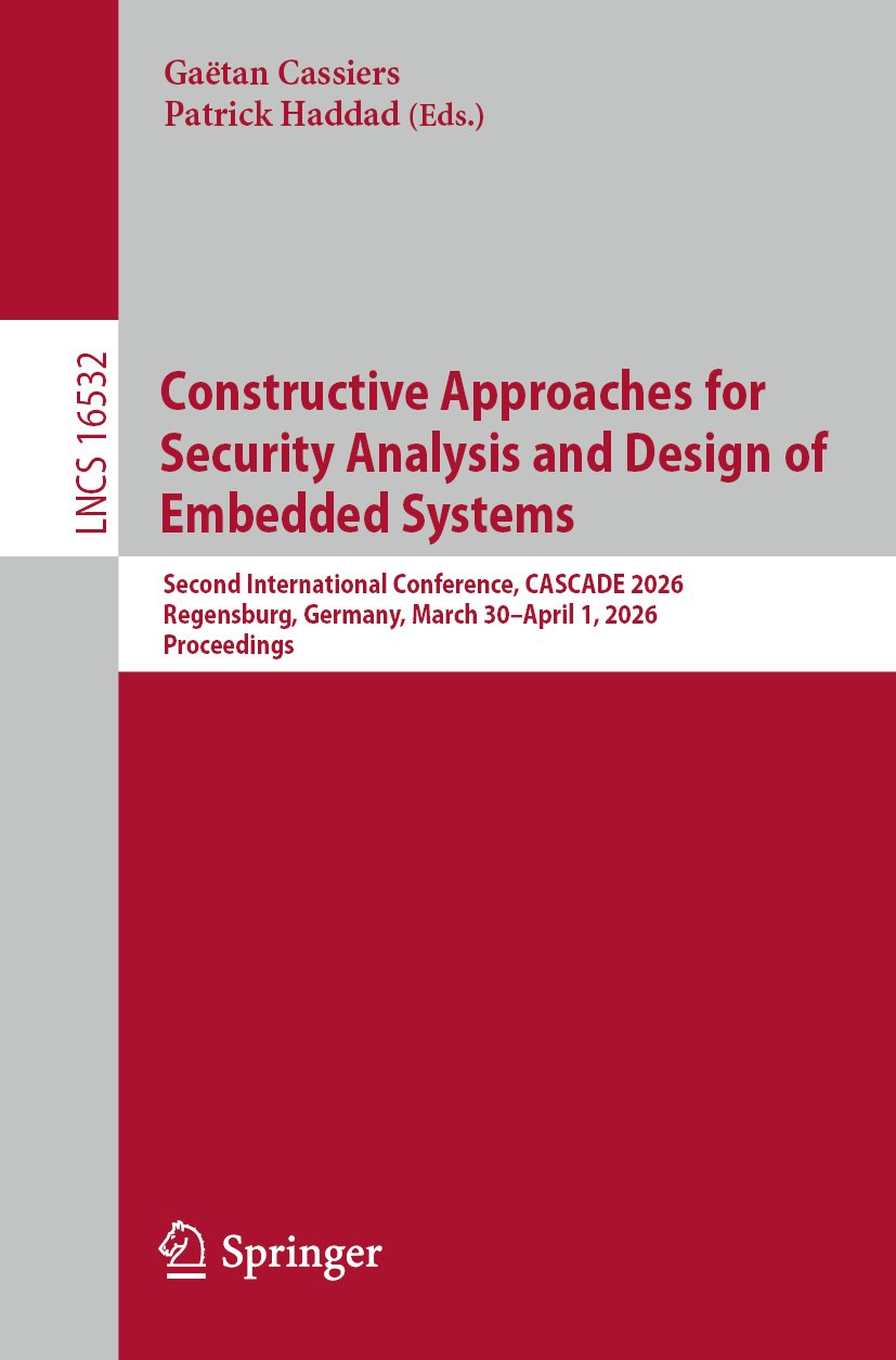Constructive Approaches for Security Analysis and Design of Embedded Systems