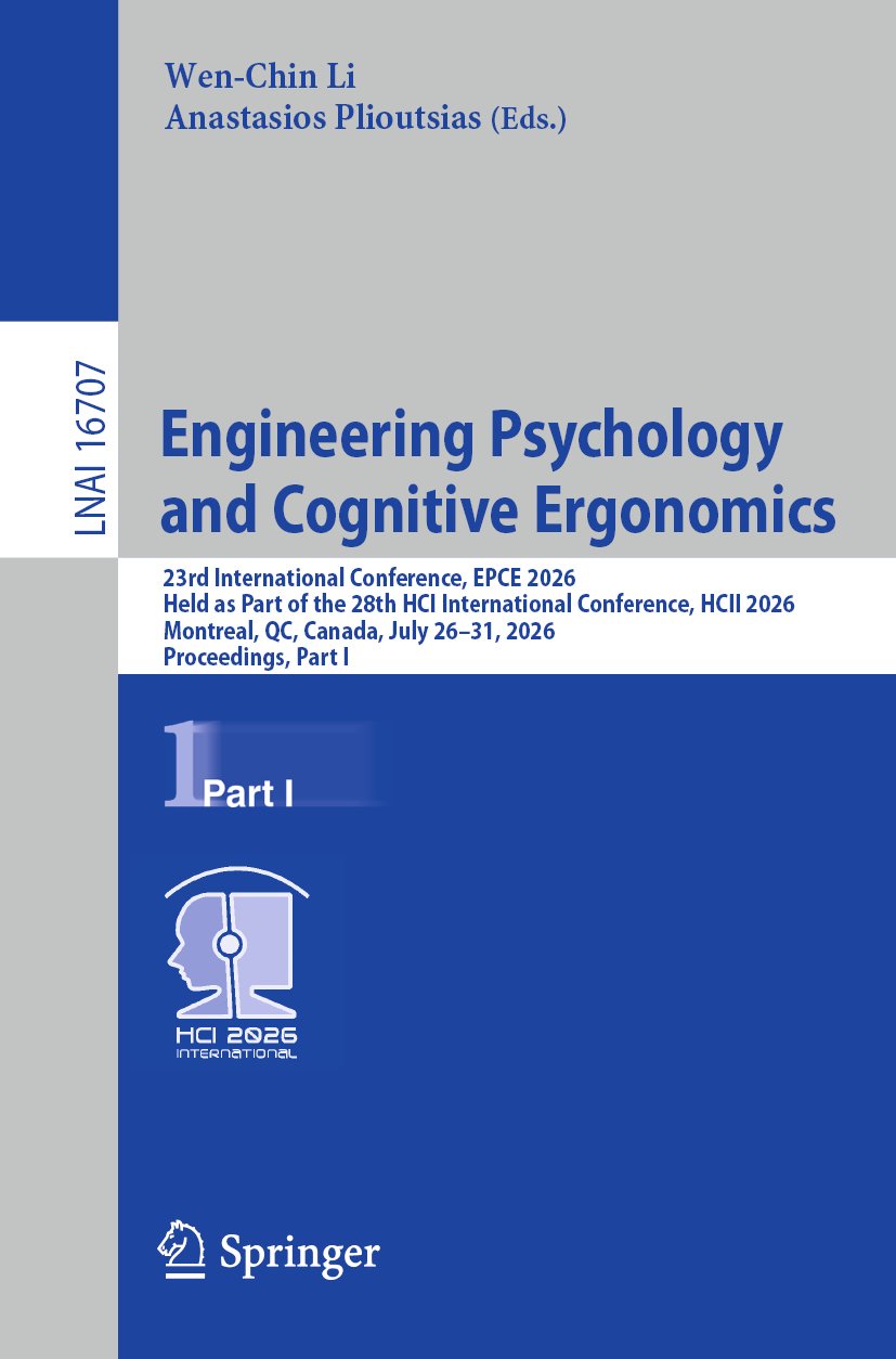 Engineering Psychology and Cognitive Ergonomics
