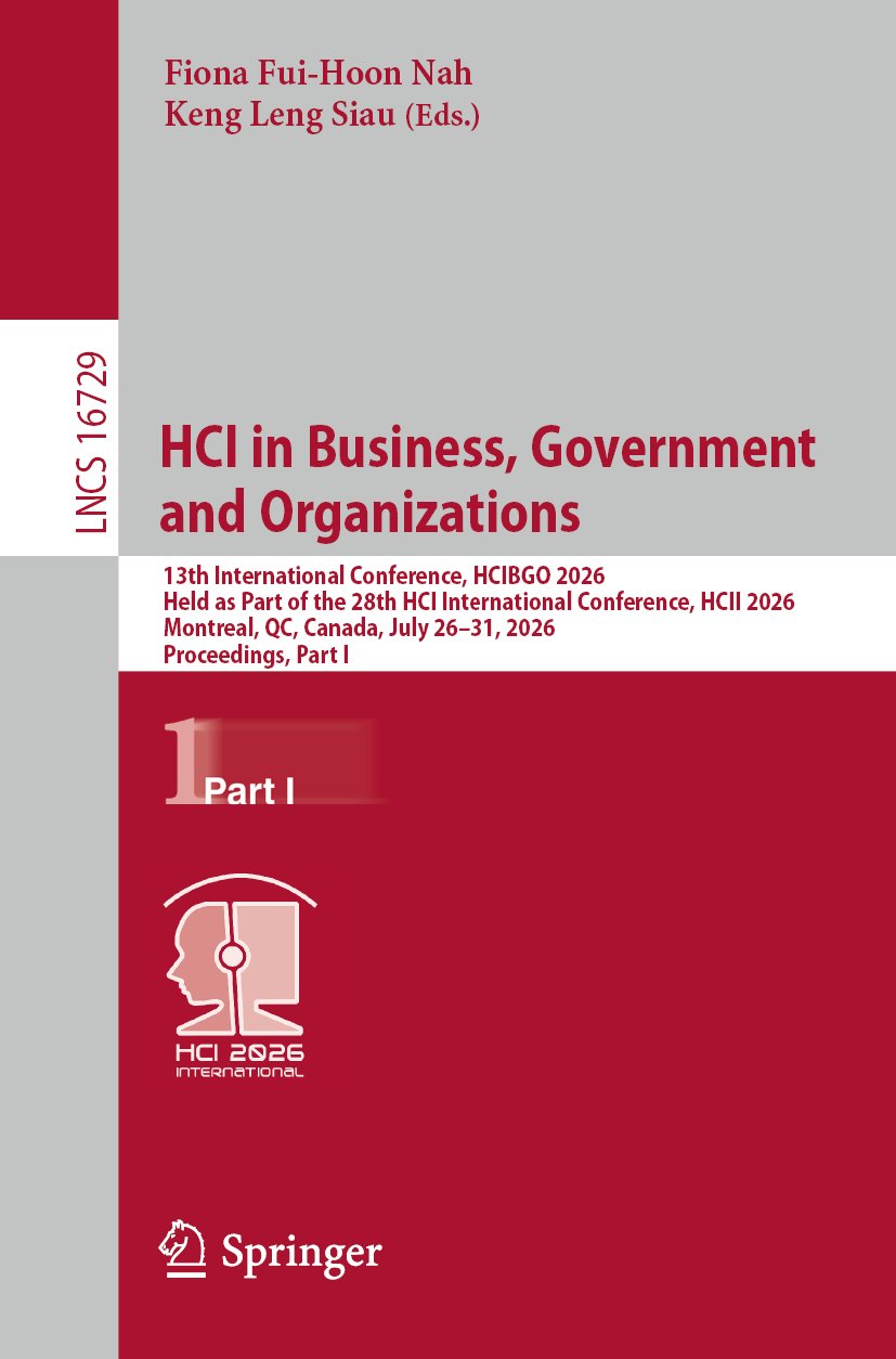 HCI in Business, Government and Organizations