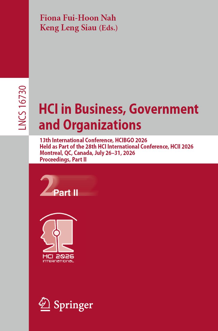 HCI in Business, Government and Organizations