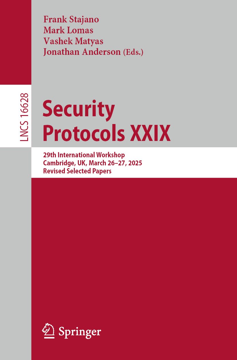Security Protocols XXIX