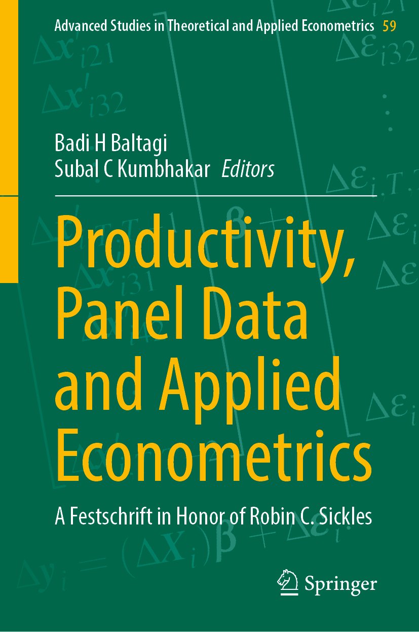 Productivity, Panel Data and Applied Econometrics