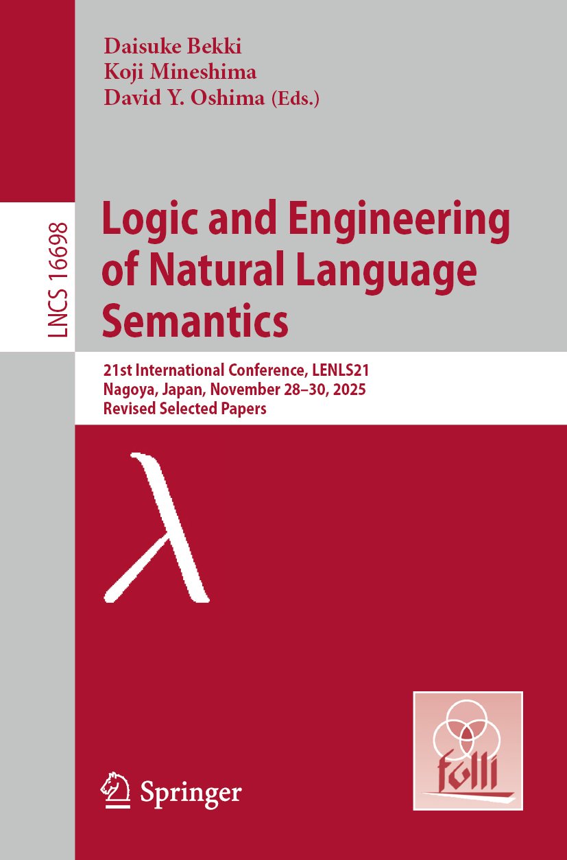 Logic and Engineering of Natural Language Semantics
