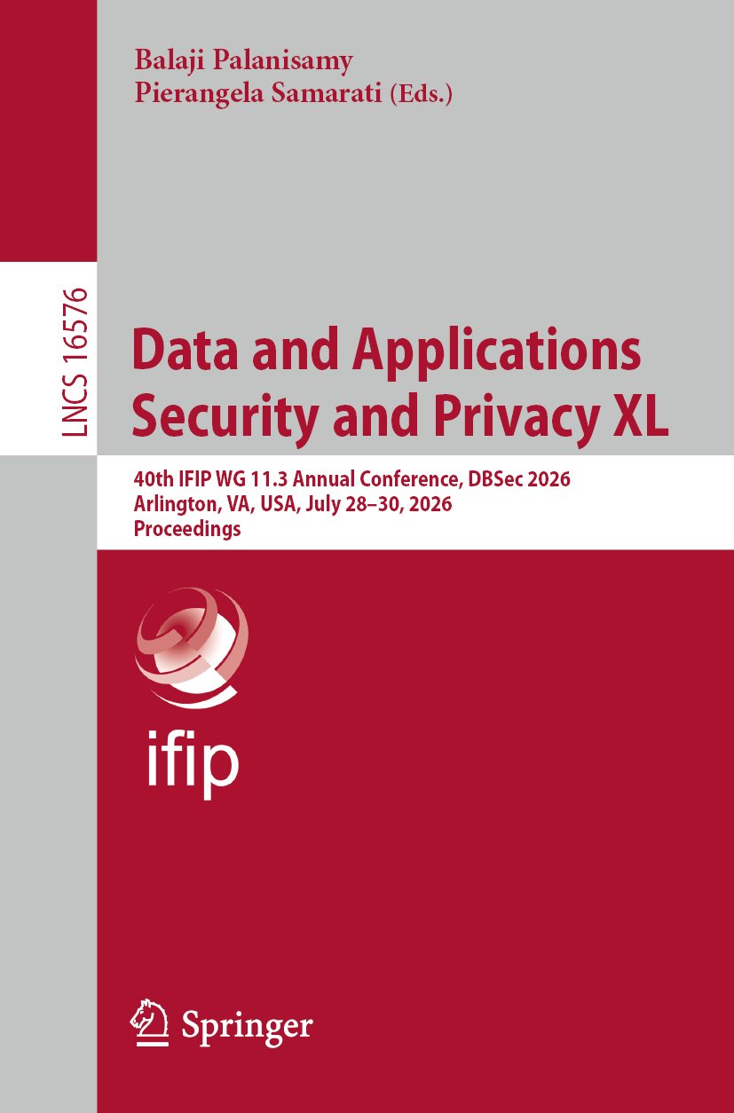 Data and Applications Security and Privacy XL