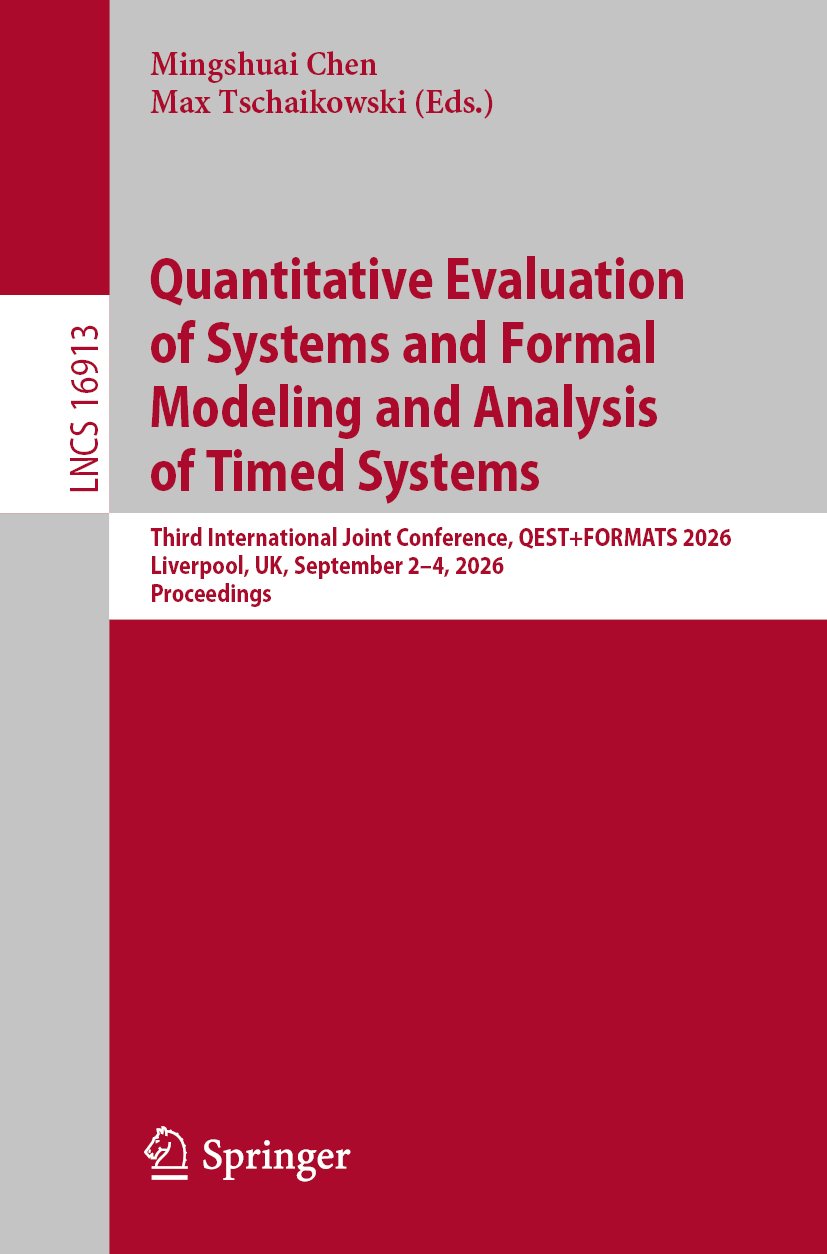 Quantitative Evaluation of Systems and Formal Modeling and Analysis of Timed Systems