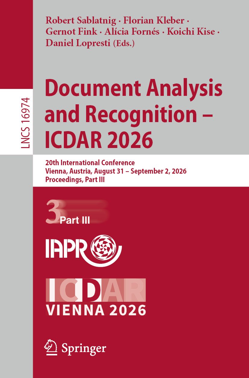 Document Analysis and Recognition – ICDAR 2026