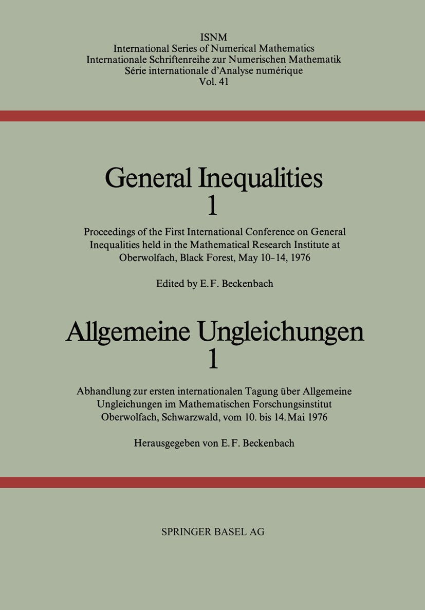 International Series of Numerical Mathematics