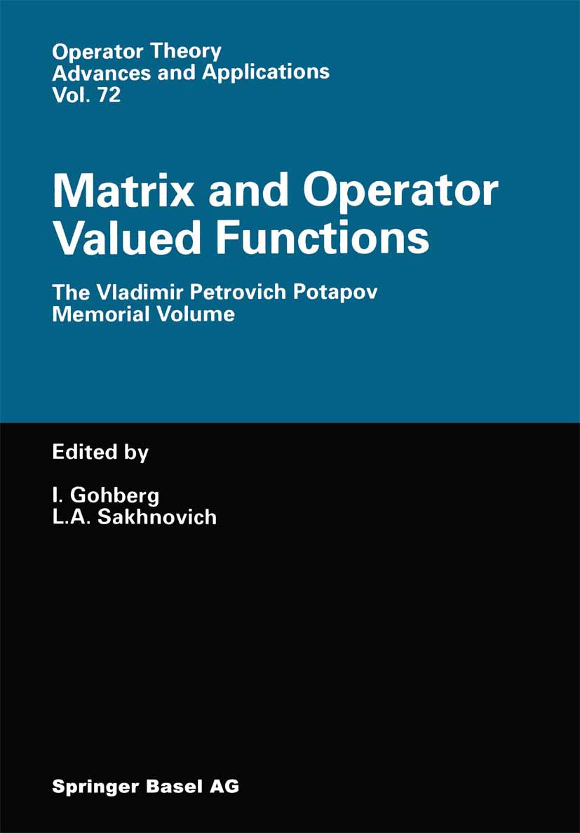 Operator Theory: Advances and Applications