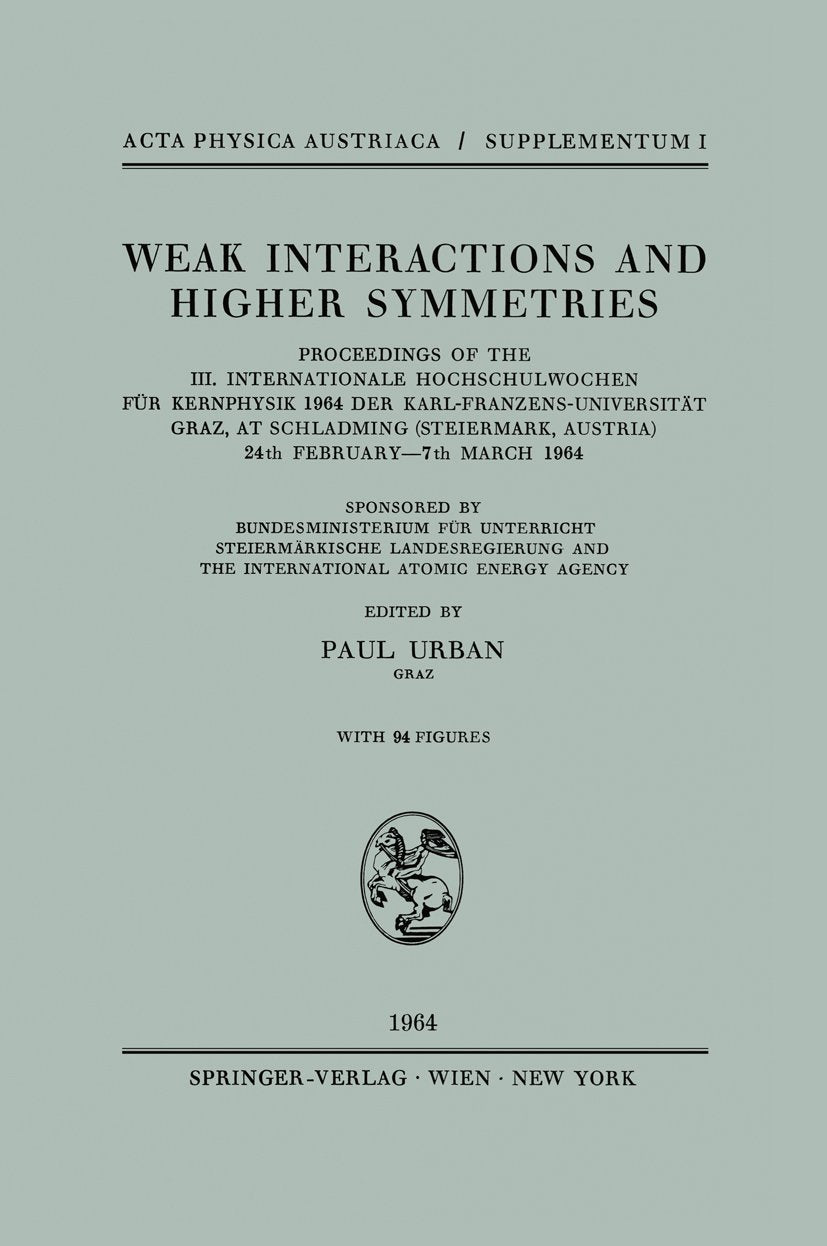Weak Interactions and Higher Symmetries