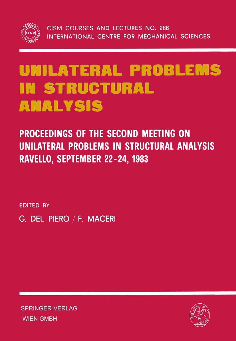 Unilateral Problems in Structural Analysis