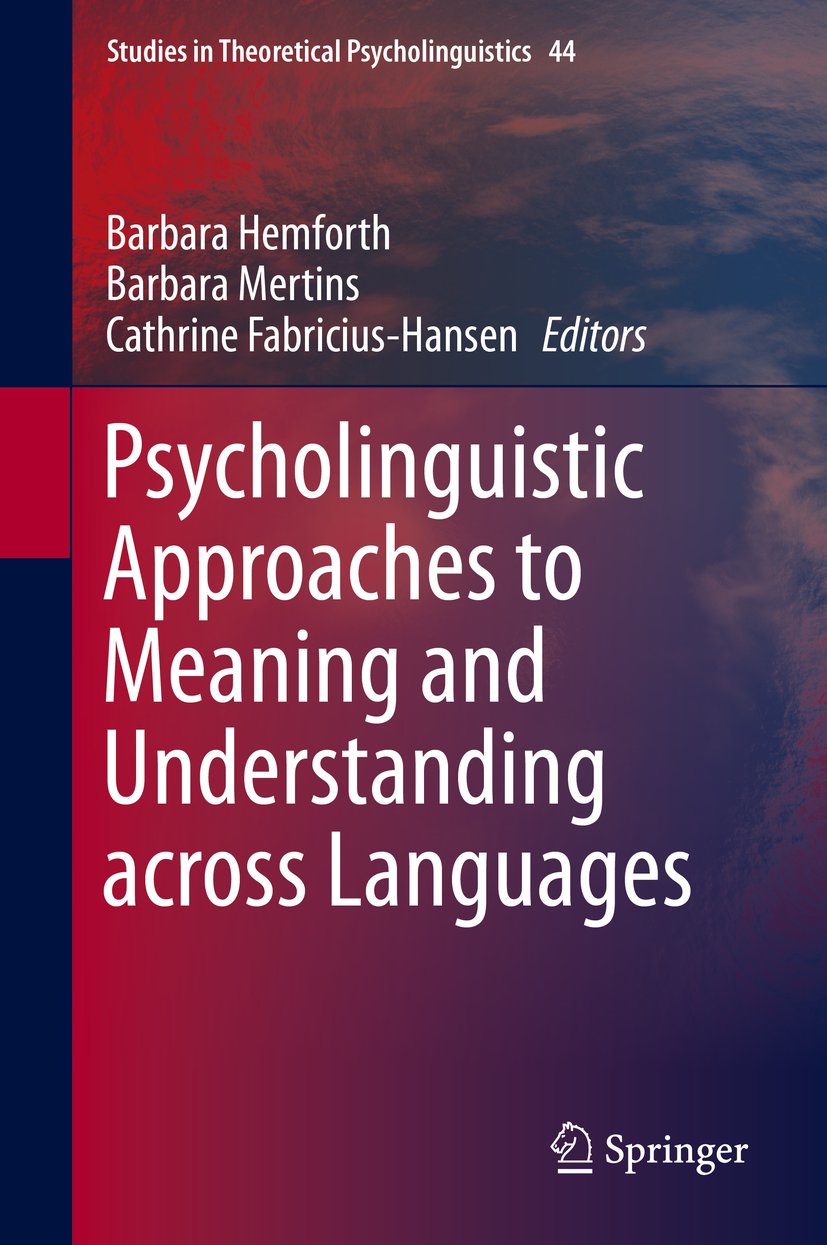 Studies in Theoretical Psycholinguistics