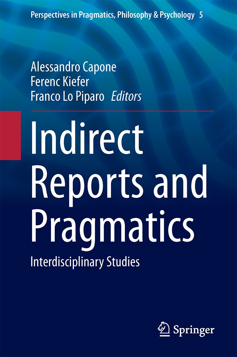 Perspectives in Pragmatics, Philosophy & Psychology